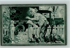 13028641 - Railway Express Car - Post Office, Newspaper Received Sign Robert Lee Truck