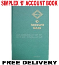 Simplex D Accounts FullYear Record Account Tax Account Book Business Record VAT 