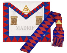 Masonic Regalia Lambskin Leather Royal Arch Companions Apron Sash RA Chapter