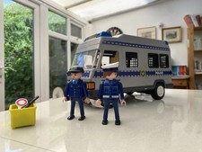 Playmobil Police prisoner transport van 4023 flashing lights & figures