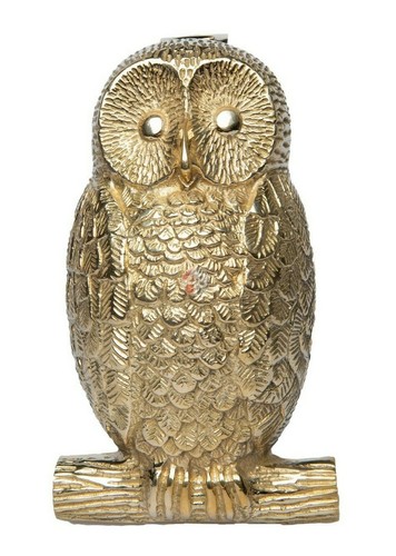 Solid brass owl - solid, knocker