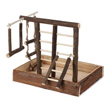 SMALL WOODEN BIRD PET BUDGIE