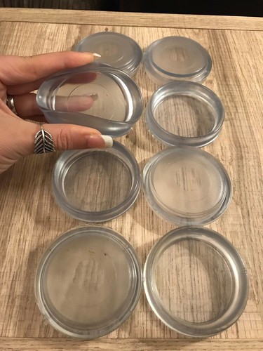 Clear rubber castor - x,