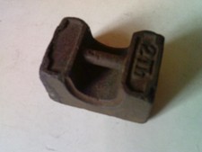 Vintage Imperial 2lb/0.9 Kg Cast Iron Scale Weight Weights & Measures Marked