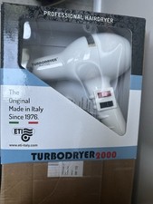 Turbodrier ETI turbo 2000 White Salon Style Hairdryer. The “Ferrari” Hairdriers