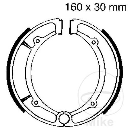 Rear brake shoes for yamaha - brake,
