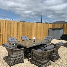 6 Seater Garden Dining Table