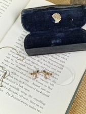 Antique Pince Nez Eyeglasses with Case Danny Pritchard Liverpool Film Prop