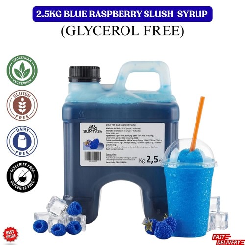 Blue raspberry slush - raspberry, syrup