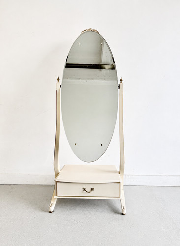 Vintage oval cheval - oval, mirror