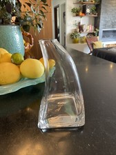 Art Deco Vase Thick Clear