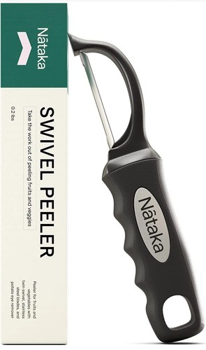 Stainless steel swivel peeler - steel,