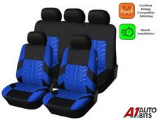 Car Seat Covers Protectors Blue Full Set Fabric For Nissan X-trail Qashqai Juke