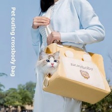 Comfortable Travel Cat Handbag Outdoor Cat Carrier Bag  Cat Carriers Supplies