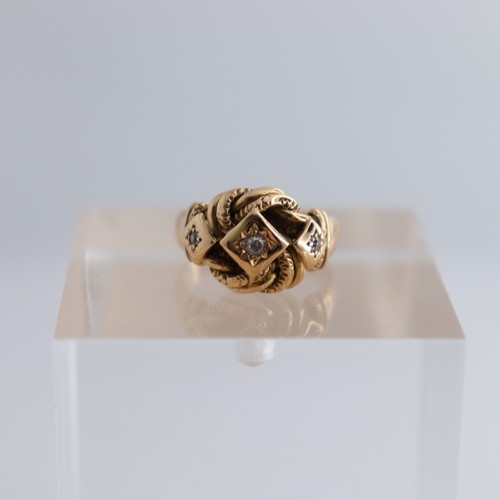 Hallmarked 18ct gold diamond - hallmarked,