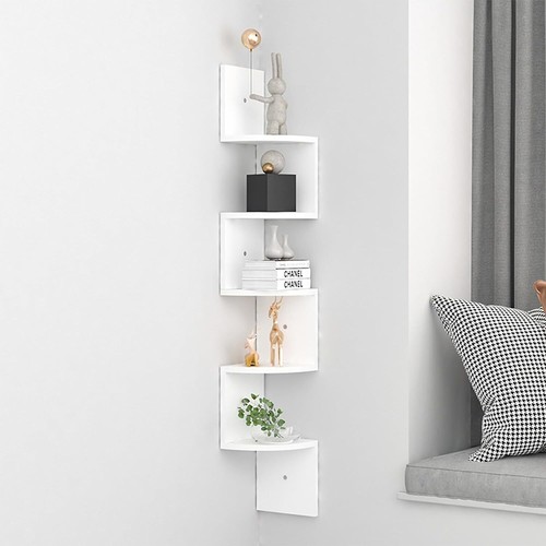 Corner shelf tiers floating - shelf, 5