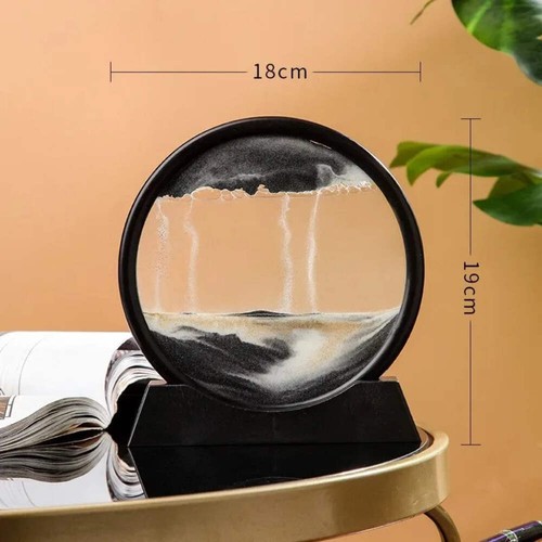 Hourglass quicksand moving - 3d,