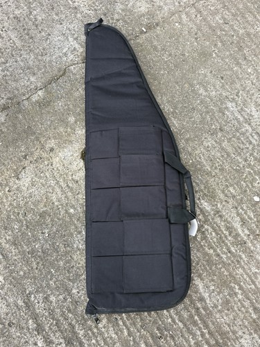Black canvas padded gun - canvas,