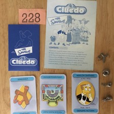 The Simpsons Cluedo Spare# -4 Weapons -set  Rules 21 Cards 1 Envelope List 228