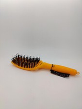 Olivia Garden Fingerbrush "Yellow Sunshine" Hairbrush Wild Boar Bristles