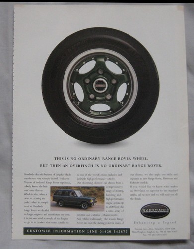 1996 overfinch range rover - range,