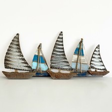 Vintage Metal Sailing Boat