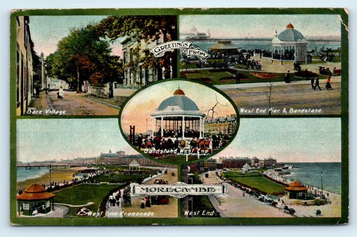 Postcard morecambe view - 5, mv