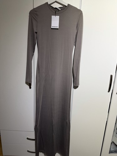 Bershka grey open back maxi - bershka,
