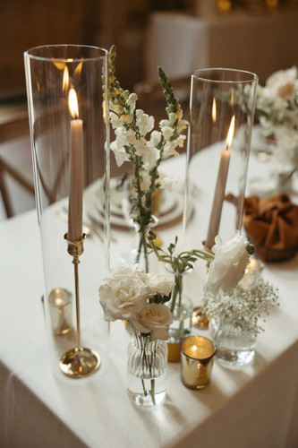Set glass cylinder vase - 2, 40