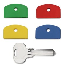 Large Square Headed Identifying Key caps covers Yale Keys Multi coloured 4 units