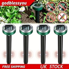 4x Ultrasonic Solar Mole Rat