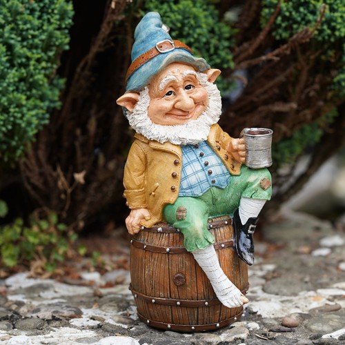 Cask gnome barrel resin - cask, garden