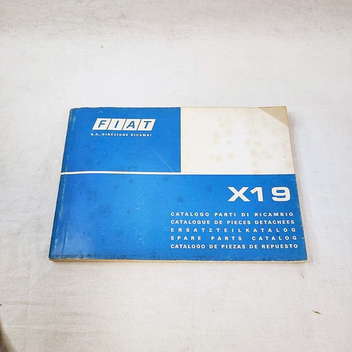 Fiat x19 spare parts catalog - fiat,