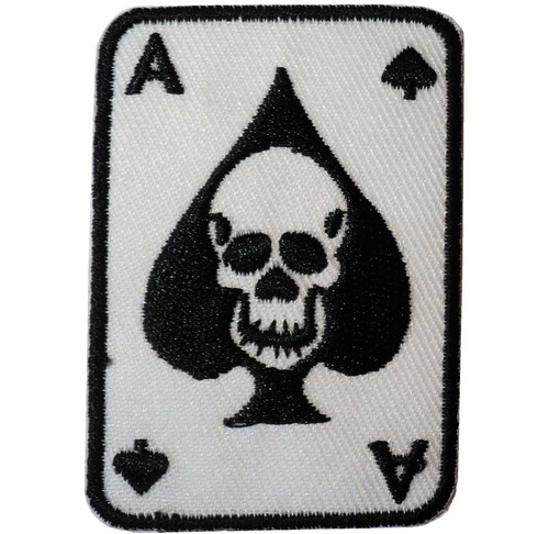 Ace spades skull crossbones - of,