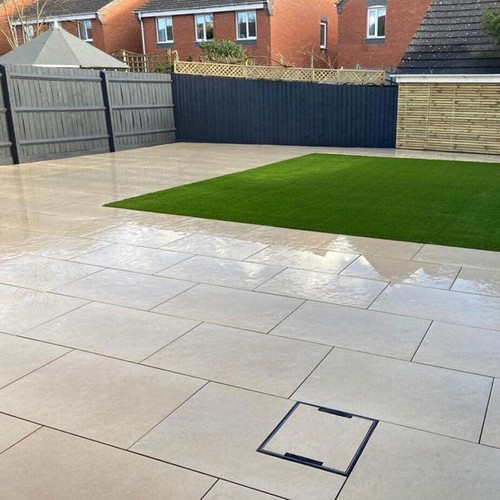 Beige porcelain paving - hs,