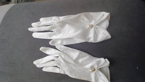 Flower girl communion gloves - flower,