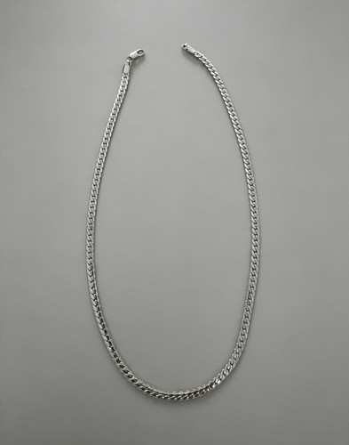 Silver plated tone - silver, link