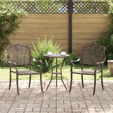Garden Chair 2 pcs Aluminium Outdoor Seating Terrace Furniture  vidaXL