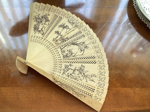 Chinese bamboo fan - bamboo,