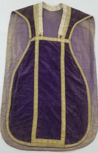 Antique french velvet church - antique,