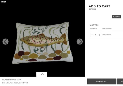 Tickled trout tapestry kit - trout,