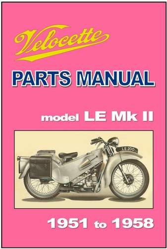 Velocette parts manual mkii - parts,