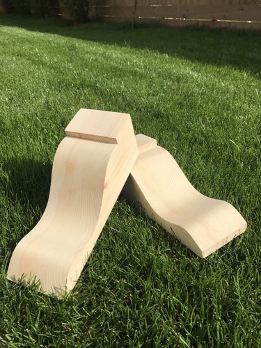 Wooden corbels shelf - wooden, (shelf