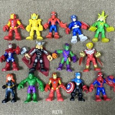 Random 3X Playskool Super Heroes Marvel Adventures Squad Iron Spider Man Kid Toy