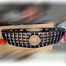 Chrome+Black GT Front Bumper Grille For 2011-2014 Mercedes W218 C218 X218 CLS350
