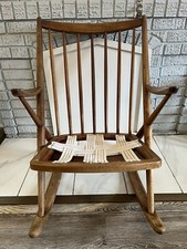 1960s Danish '182' Teak Rocking Chair by Frank Reenskaug for Bramin Mobler