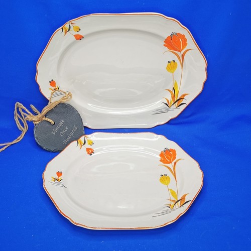 Floral serving platters - floral, *