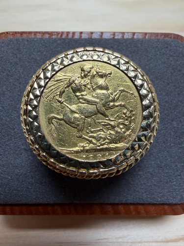 1884 gold full sovereign - gold,