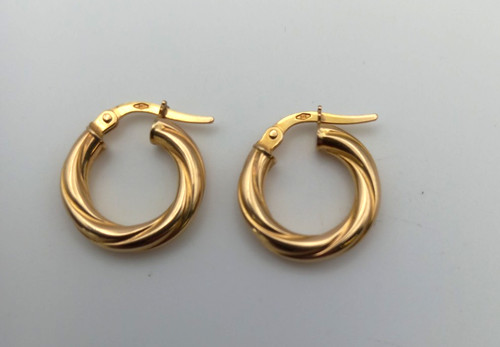 9ct yellow gold creole