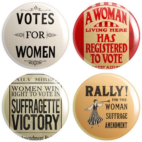 Suffragette poster button - suffragette,